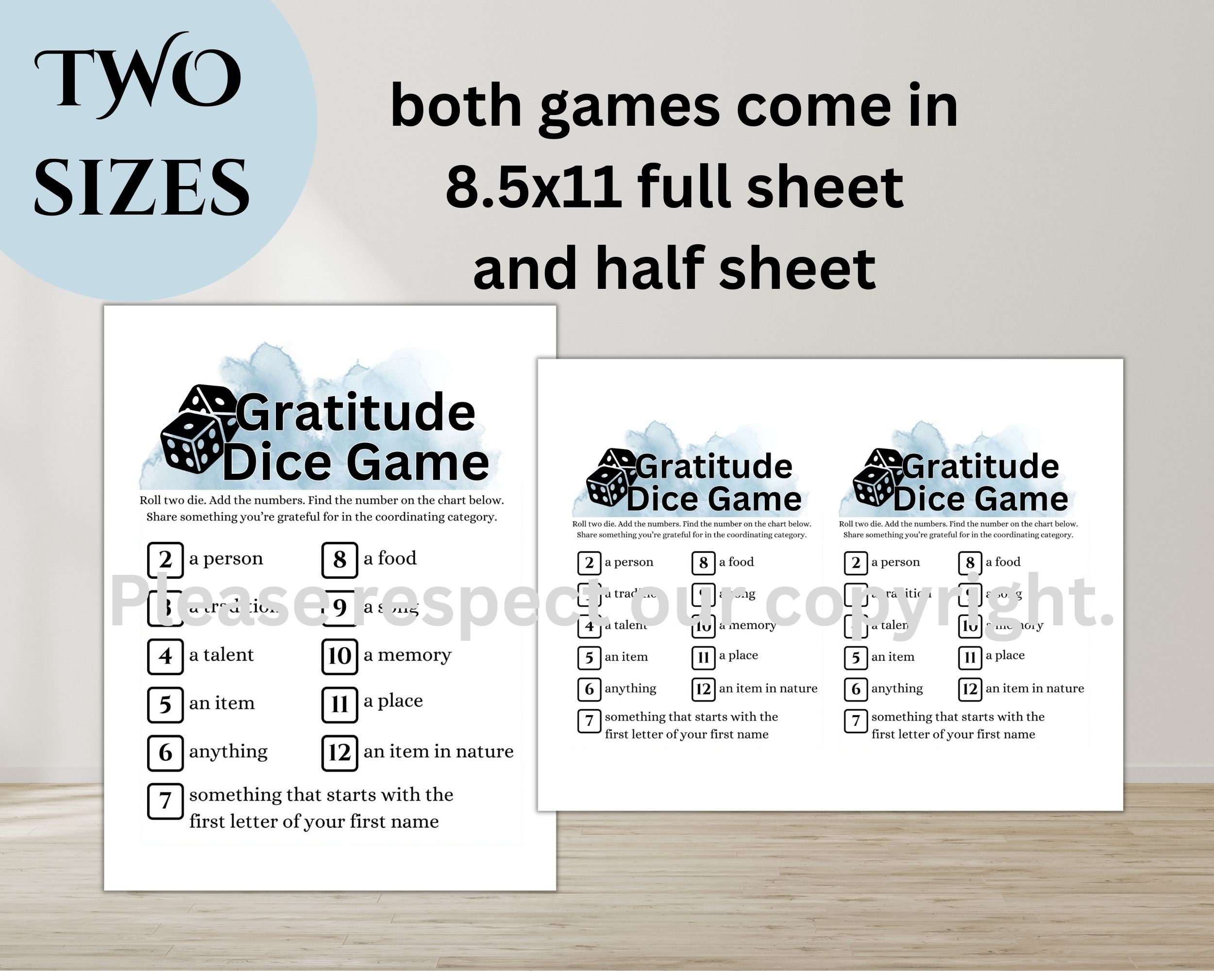 Family Gratitude Game Gratitude - Il Fullxfull.5658403682 Pgto 