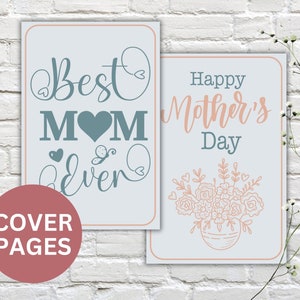 Gift Card Book for Mom Printable, Download Gift for Mom From Kids, Thoughtful Mothers Day ...