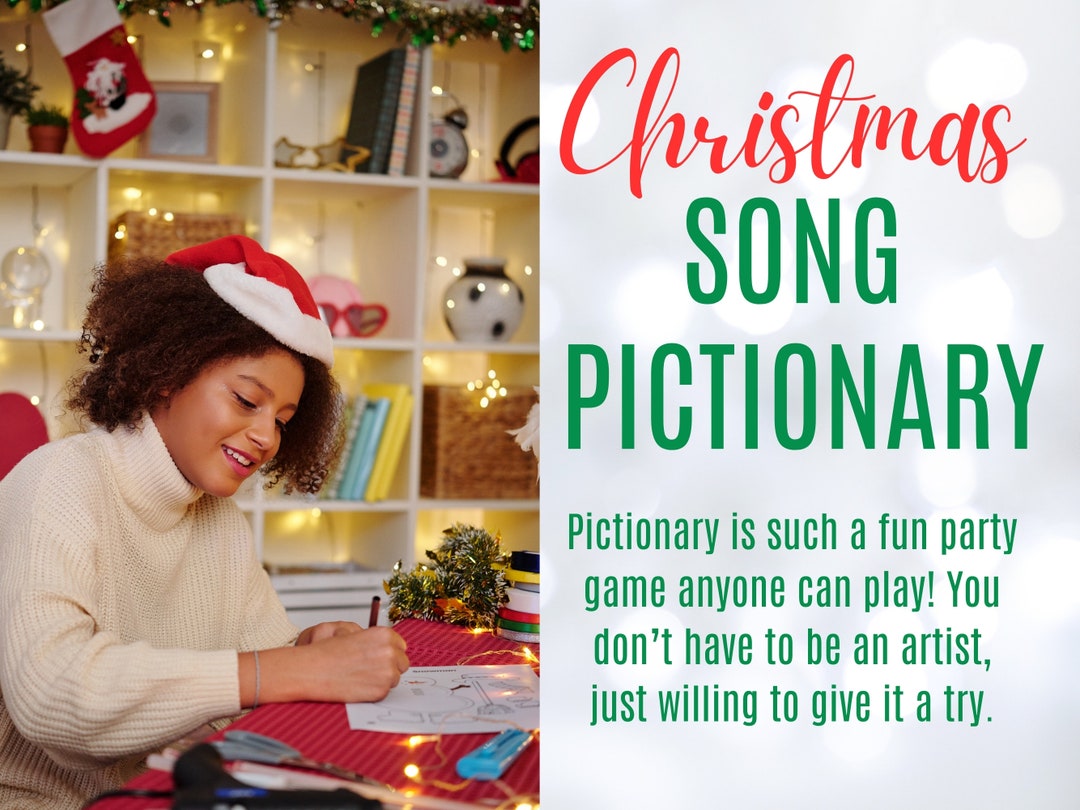 Christmas Pictionary, Christmas Pictionary Songs, Pictionary Christmas ...