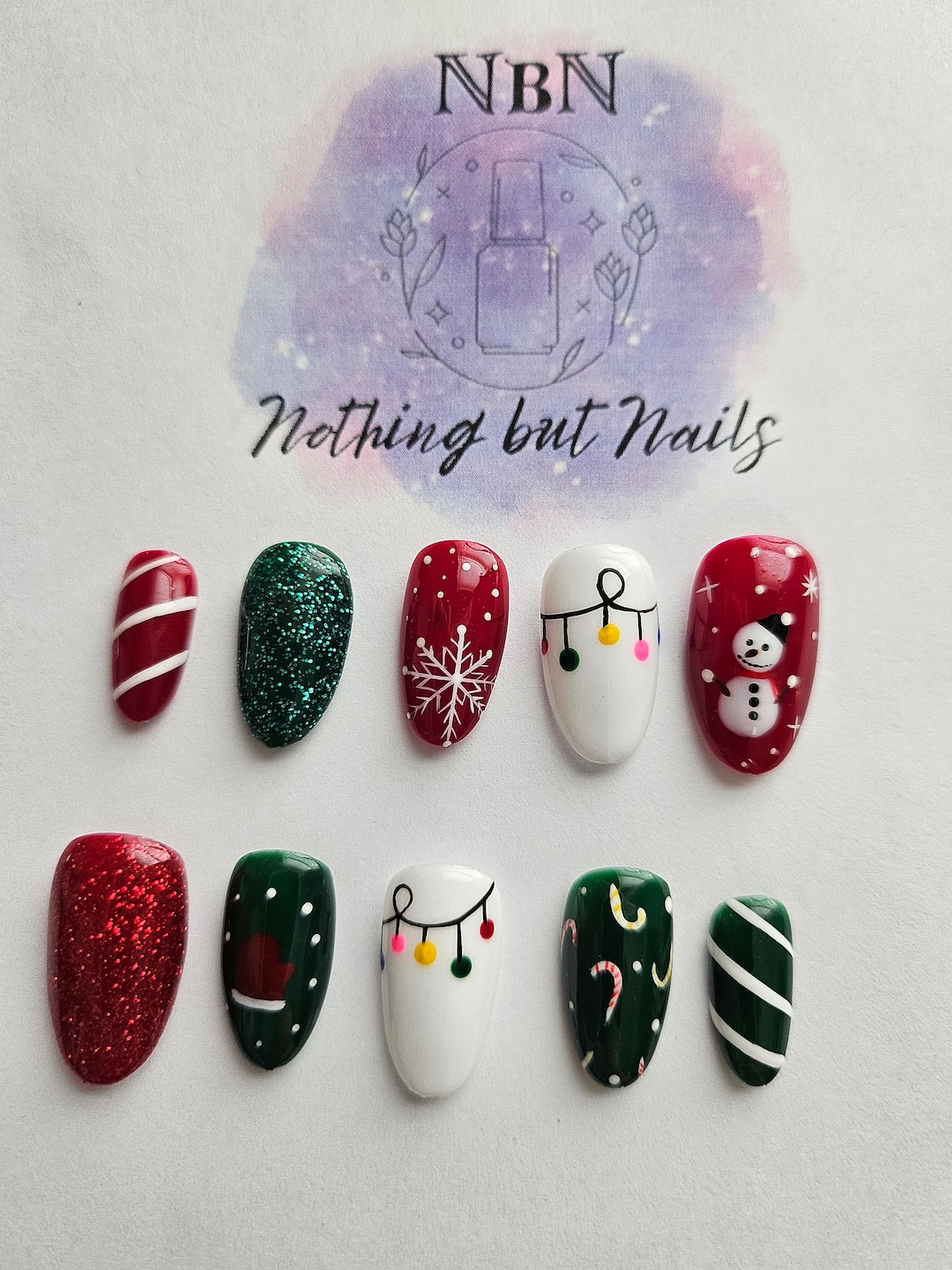 Press On Christmas Nails 