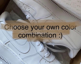 Personalisierte Nike Air Force 1 Schuhe - wählen Sie Ihre eigene Farbkombination