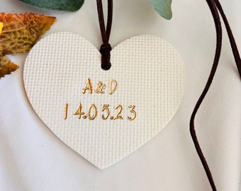 Christmas heart personalized ornaments, custom ornaments couple engagement gift, wedding gift,  tree ornaments, initials, dates, nam