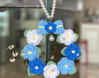 Handwoven Beautiful Flower Hand Loop Knitting Material