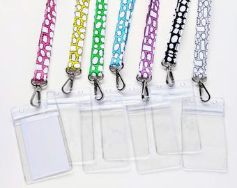 SLP Lanyard with Breakaway Clasp | Gift for Speech Therapist, CF, or Student | Cute Speech Language Pathologist Accessory | ID Badge Holder