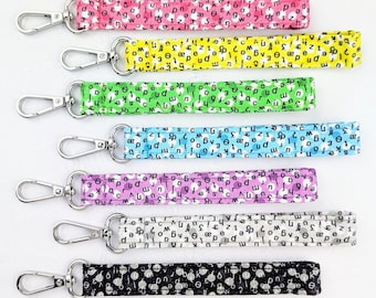 SLP Keychain Wristlet, Speech Therapy Accessory, Speech Pathologist Gift, CF SLPa, IPA