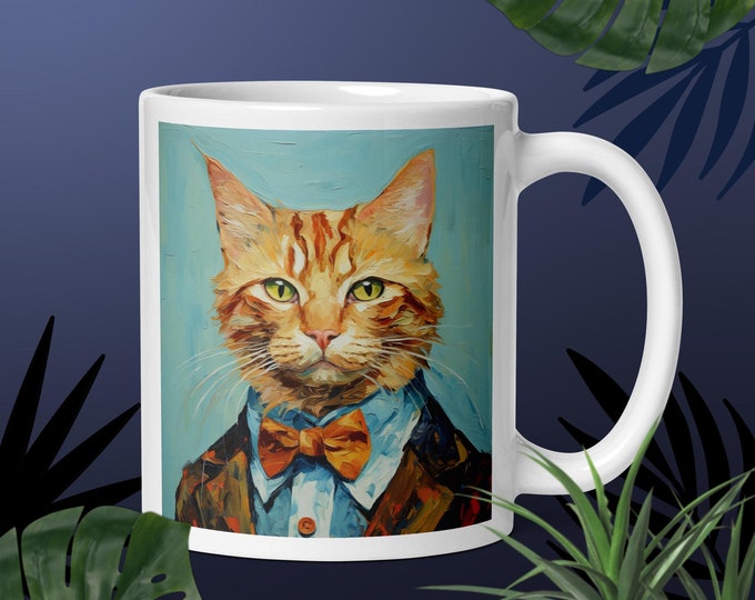Mug Cat Mug Coffee Mug Giant Mug Giant Coffee Mug Cat Lover Gift for Cat Lover Mug  Orange Tabby Mug For Tabby Lover Gift For Tabby Lover