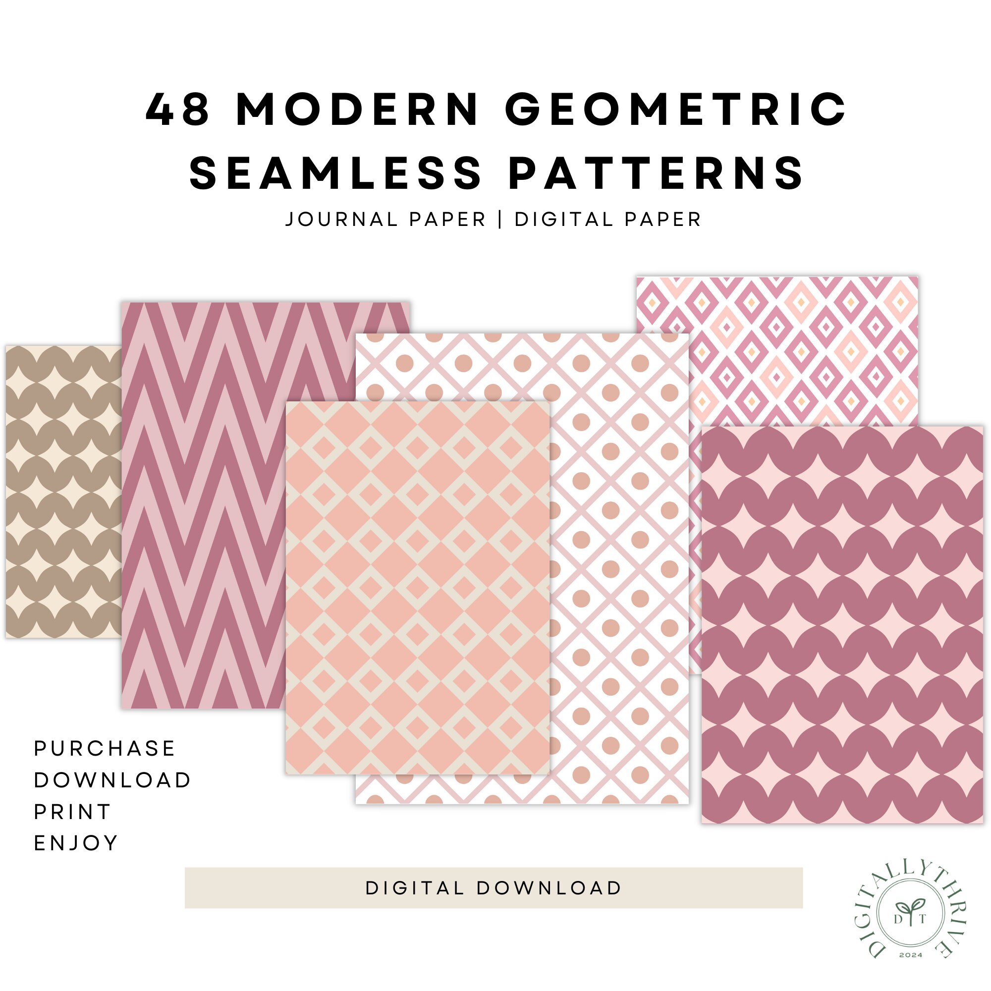 48 Seamless Patterns Geometric Geometric Clipart Geometric Vector Lines ...