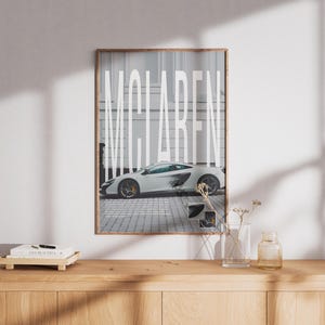 McLaren 620S autoposter | Digitale download | Woondecoraties | Superauto | McLaren-afdruk | Poster | Wanddecoratie | Cadeau voor hem