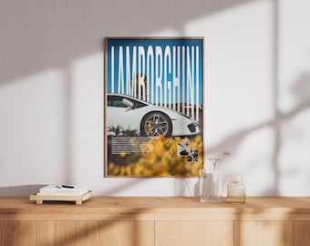 Poster Lamborghini Huracán – Supercar Automotive Print (digitale download)