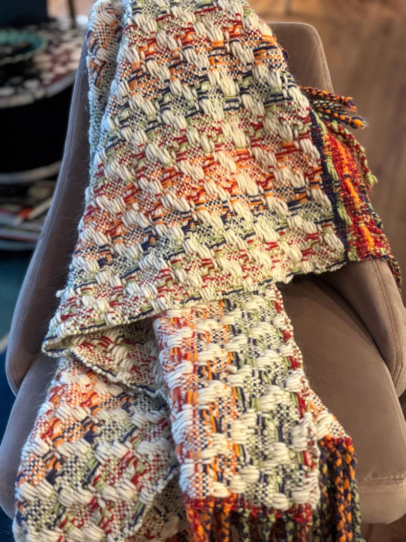 HandwovenByDina Wool/Mohair Throw