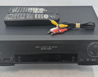 JVC HR-A47U VcR w/ 2 Remotes *Tested* ET-0197