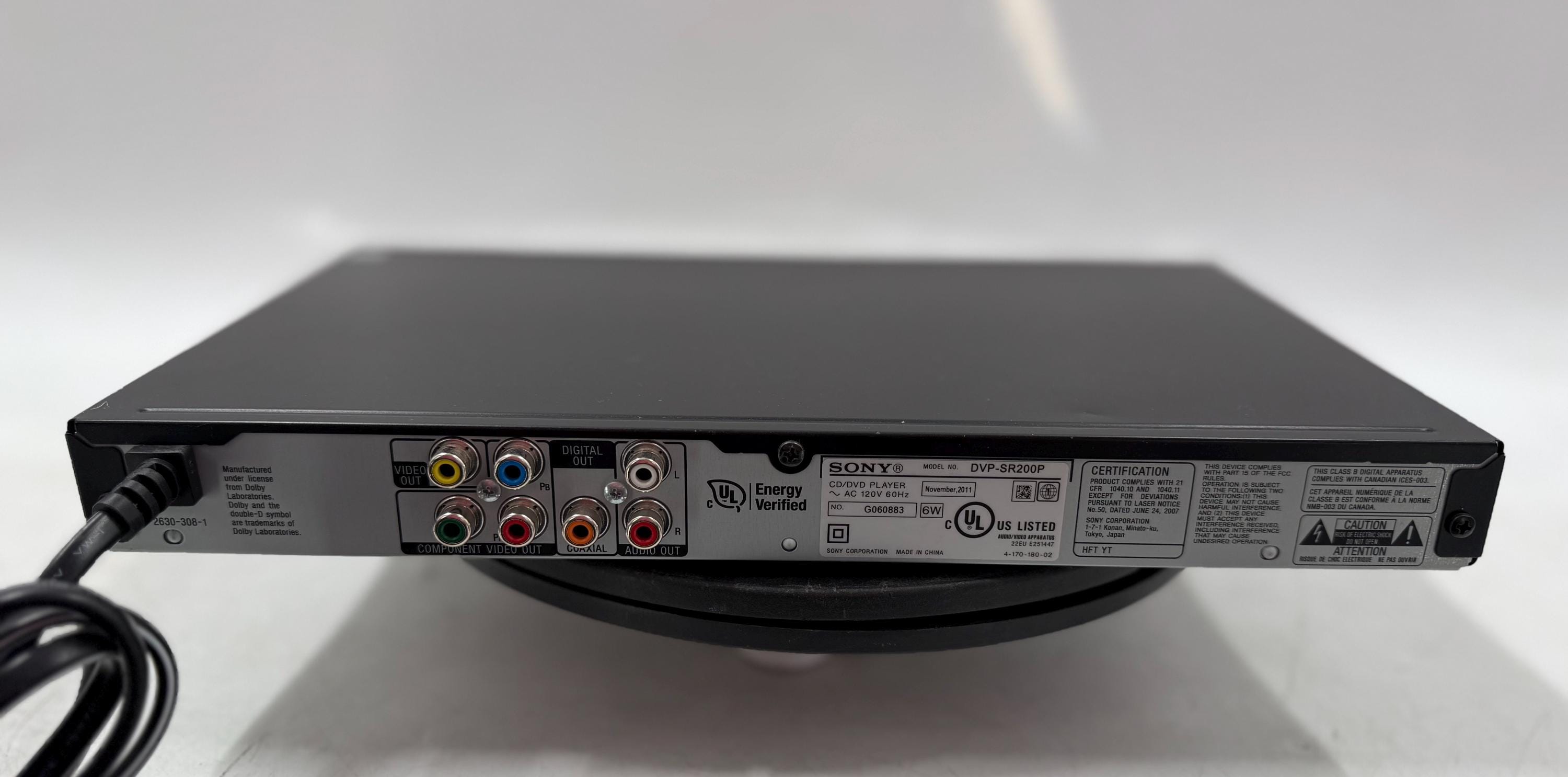 Sony DVP-SR200P DVD Player W/remote & Rca Cables ET-0069 - Etsy