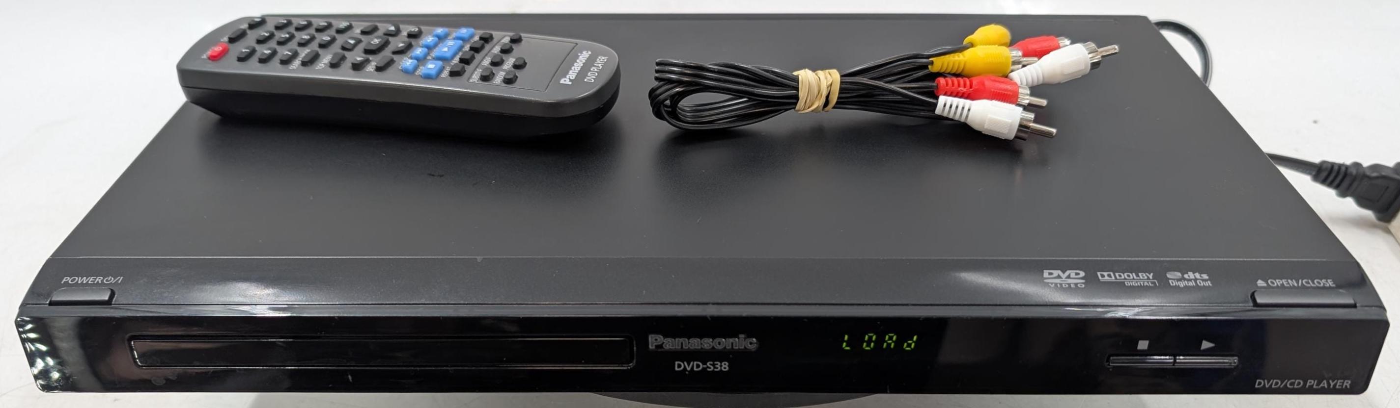 Panasonic DVD-S38 DVD Player W/ Remote and Cables *tested* ET-0123