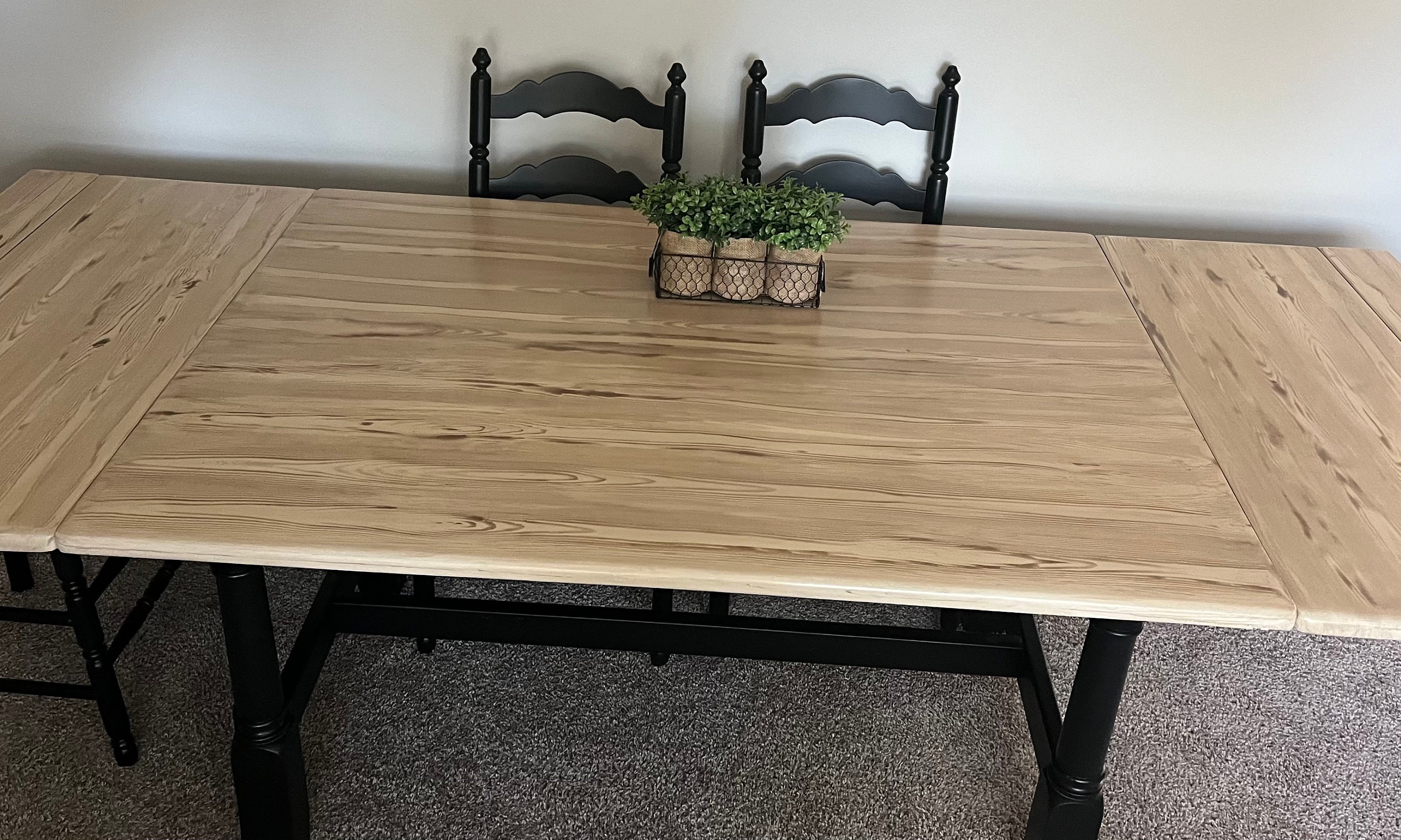 Stunning Modern Country Dining Table and 5 Vintage Chairs - Etsy