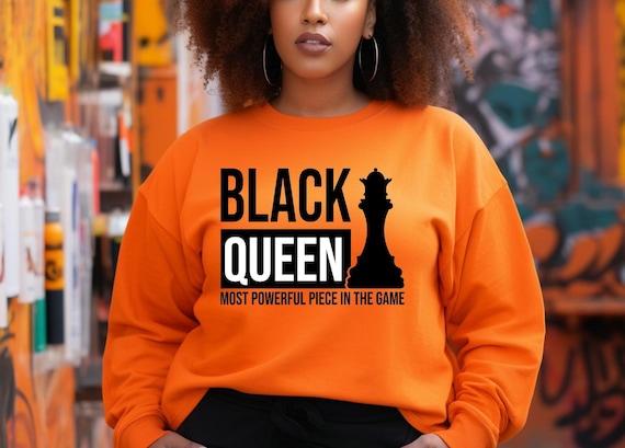 Black Queen Chess Sweatshirt – Melanin Pride Crewneck