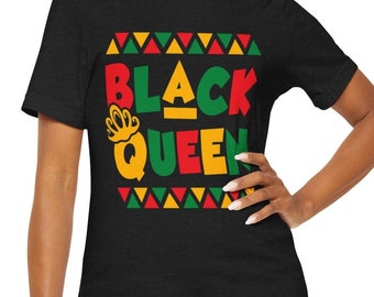Black Queen Womens Long Sleeve T-Shirt Runs Large