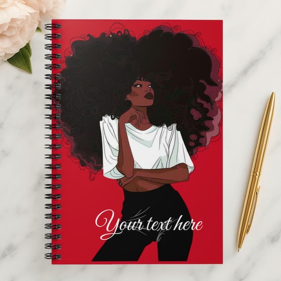 Chic Spiral Notebook - Customizable for Stylish Note-Taking, Gifts, Journaling, School, Home Office, Red Design