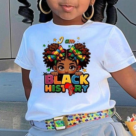 Afrocentric Toddler Black History Tee, Black Culture, Black Pride Shirt, Kids African American Clothing, Black Power Short Sleeve