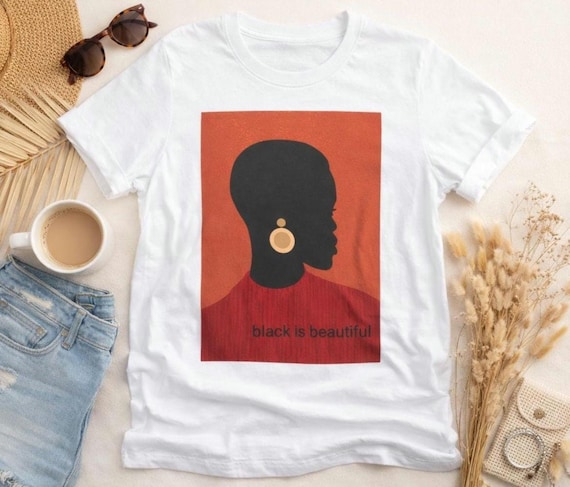 Black T-Shirt | Afrocentric Art Graphic Tee