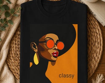 Afrocentric Black Art T-Shirt Gift: Stylish Black Culture Fashion Tee