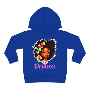 Toddler Pullover Fleece Hoody Princess African Black Girl image 9