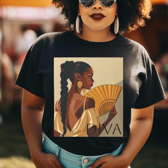 Personalize Chic Diva Graphic T-Shirt | Stylish Casual Wear, Fashion Statement, Gift for Her, Summer Outfit, Everyday Comfort