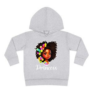 Toddler Pullover Fleece Hoody Princess African Black zdjęcie 4