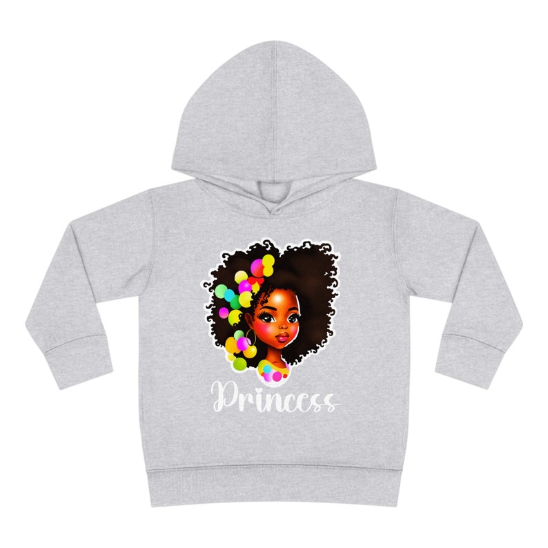 Toddler Pullover Fleece Hoody Princess African Black Girl image 4