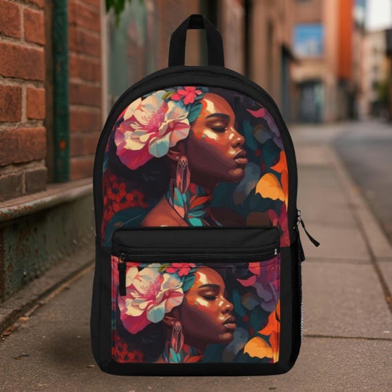 Gift for Black Women, Gift for Her, Black Backpack, Cute Bags, Black Culture, Black Art, Juneteenth, Black Lives Matter