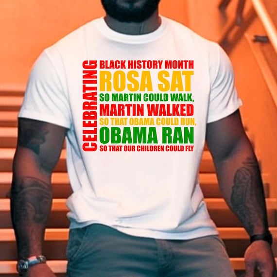 Black History Month Unisex Tee, Rosa Parks Obama Martin Luther King, Afrocentric Urban Ethnic Black Pride Power Empowerment Shirt, African