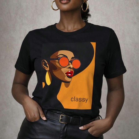 Afrocentric Black Art T-Shirt Christmas Gift: Stylish Black Culture Fashion Tee