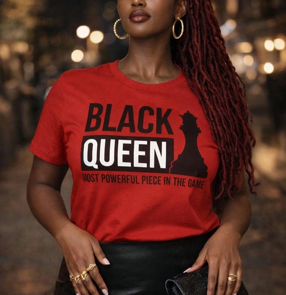 Black Queen T-Shirt: Afrocentric Urban Fashion Tee