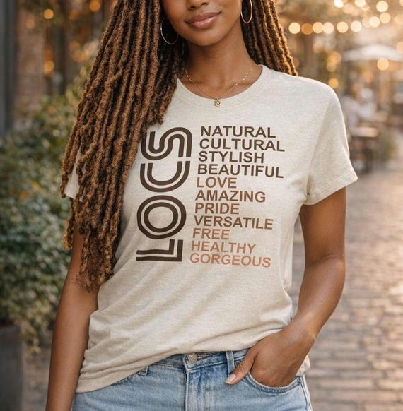 Afrocentric Locs T-Shirt, Black Culture Tee, Unisex