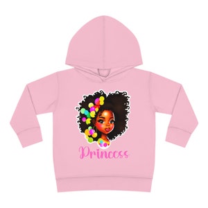 Toddler Pullover Fleece Hoody Princess African Black Girl image 5