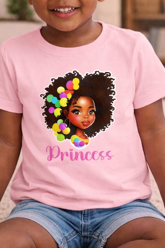 Afro Princess Toddler Shirt – Black Girl Melanin Outfit