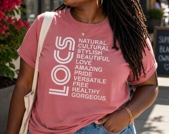 T-shirt Afrocentric Locs: Orgoglio della cultura nera, maglietta per capelli naturali