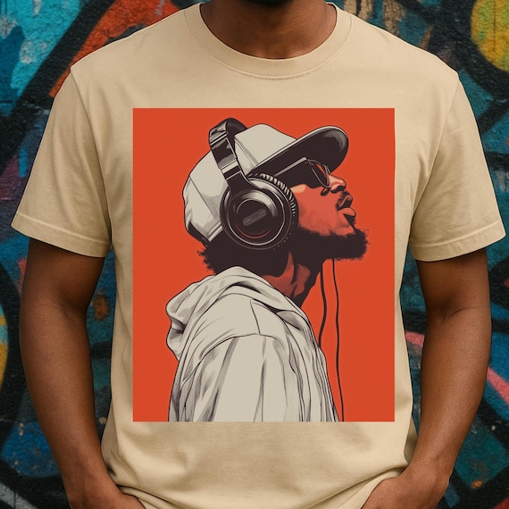 Urban Vibe Short Sleeve Tee, Hip Hop Tee, Music Lover T-Shirt, Street Style Fashion, Unisex Graphic Tee, Cool Casual Wear