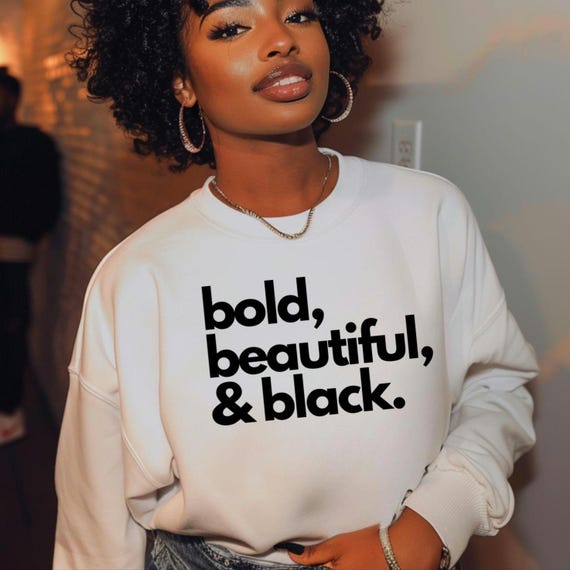 Back Woman Sweatshirt, Black History Afrocentric Unisex Crewneck, Black Lives Matter, African American Pride, BLM Activist Gift, Black Power