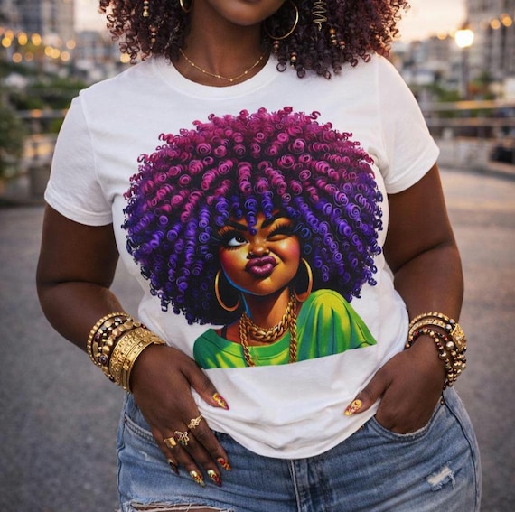 Afrocentric Queen Graphic Tee, Black Culture Shirt
