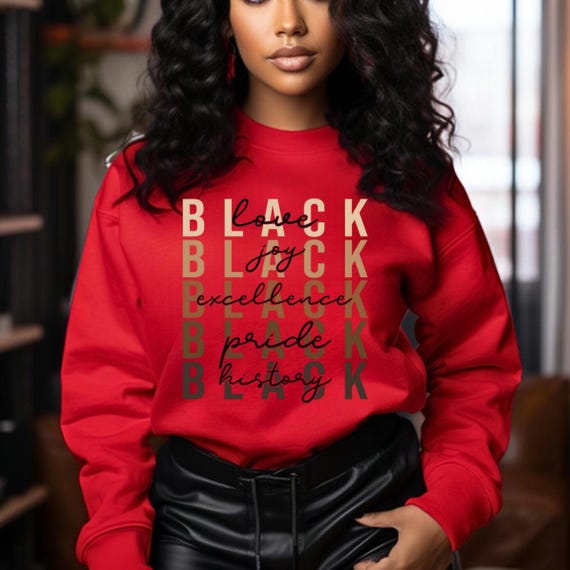 Black History Month Sweatshirt, Afrocentric Unisex Crewneck, Black Lives Matter, African American Pride, BLM Activist Gift, Black Power