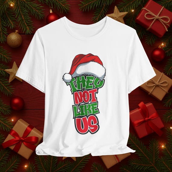 They Not Like Us Christmas T-Shirt, Afrocentric Family Xmas Shirt