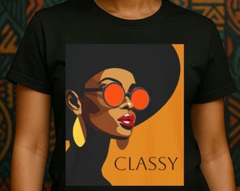 Black Culture Fashion Unisex Softstyle T-Shirt, Afrocentric Tee, Stylish Jersey Short Sleeve Tee, Christmas Gift for Her, Black Art Shirt,