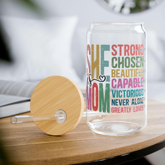 Mom Sipper glass, mom gift, chrstmas gift mom, christian mom gift, religious mom gift