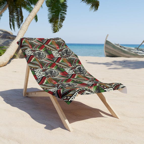 Empowerment Beach Towel - Bold Design for Summer Fun, Beach Accessory, Poolside Essential, Vacation Must-Have, Gift for Activists