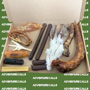 Adventure Box - Zdrowe Naturalne Pudełko Przysmaków Dla Psów. Urodziny Psa. Boże Narodzenie Psa. Wzbogacanie Psa