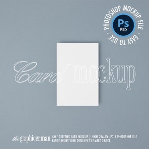 Maquete de cartão comemorativo 4x6, maquete de cartão de agradecimento, maquete de convite, objeto inteligente, estoque de estilo mínimo, maquete de cartão flatlay, maquete PSD POD