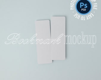 Maqueta de 2 marcadores, Maqueta de marcador de 2x6 pulgadas, Objeto inteligente, Stock de estilo minimalista, Maqueta de papelería, Maqueta de marcador en blanco, Fondo de menta