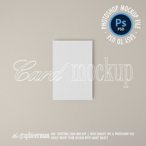 Maquete de cartão comemorativo 4x6, maquete de cartão de agradecimento, maquete de convite, objeto inteligente, estoque de estilo mínimo, maquete de cartão flatlay, maquete PSD POD