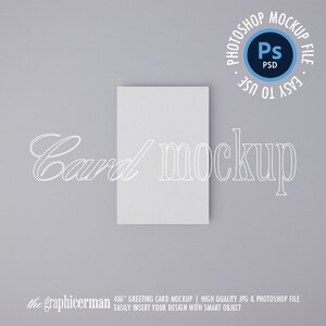 Maquete de cartão comemorativo 4x6, maquete de cartão de agradecimento, maquete de convite, objeto inteligente, estoque de estilo mínimo, maquete de cartão flatlay, maquete PSD POD