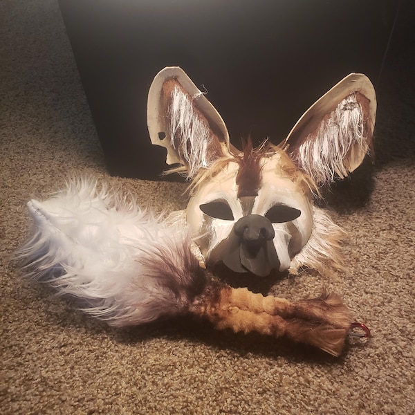 African Wild Dog Therian Masks - Etsy